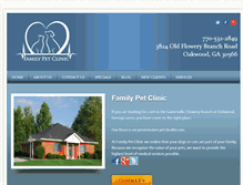 Tablet Screenshot of familypetclinic.net